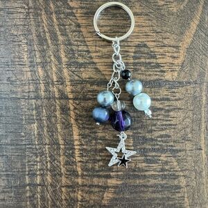 Keychain with Star Charm - NWOT